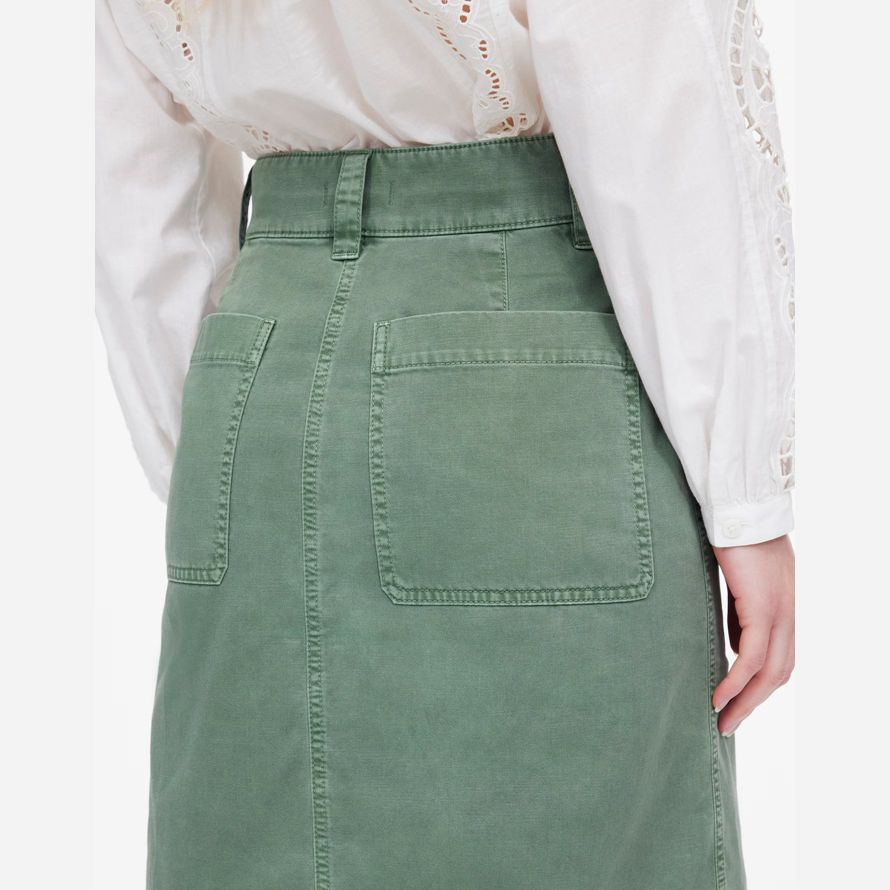 madewell utility midi donna gonna verde