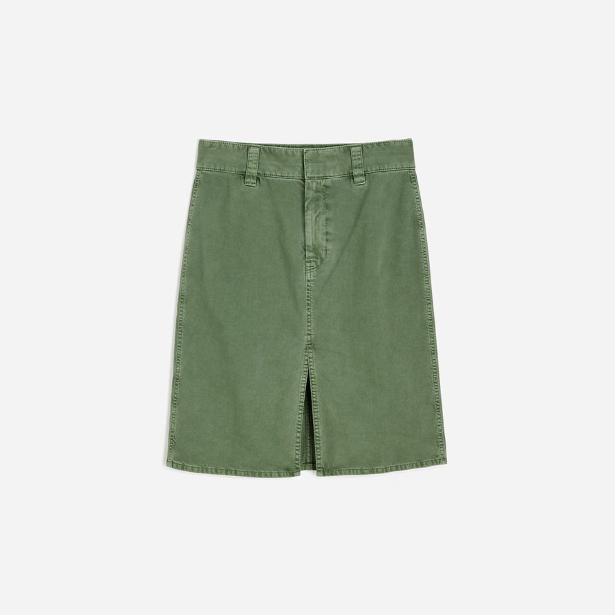 madewell utility midi donna gonna verde