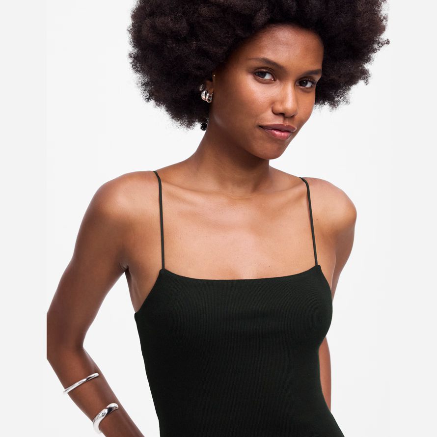 womens madewell squareneck serbatoio nero