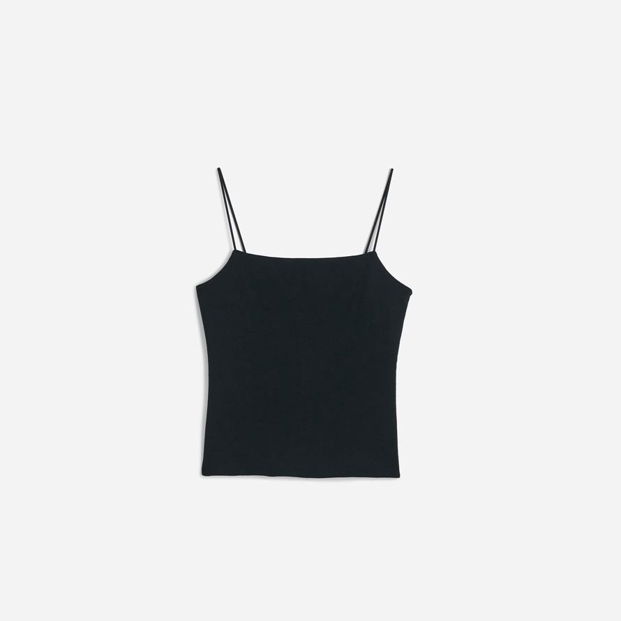 womens madewell squareneck serbatoio nero