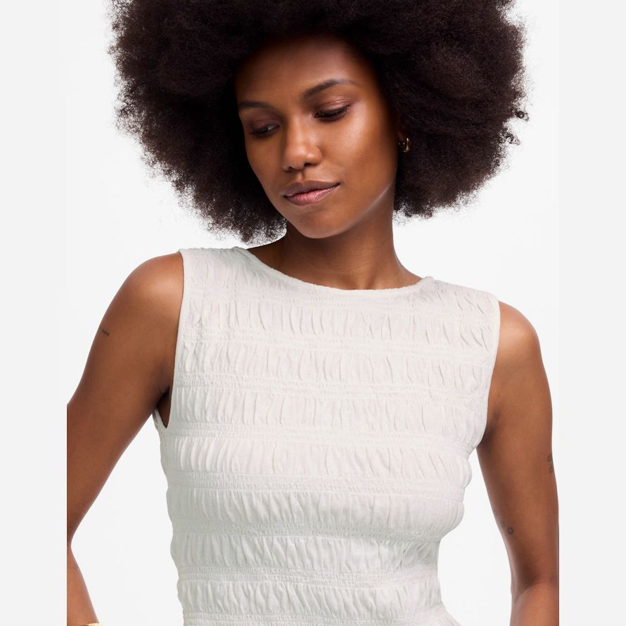 madewell affumicata scollo a barca donna serbatoio bianco