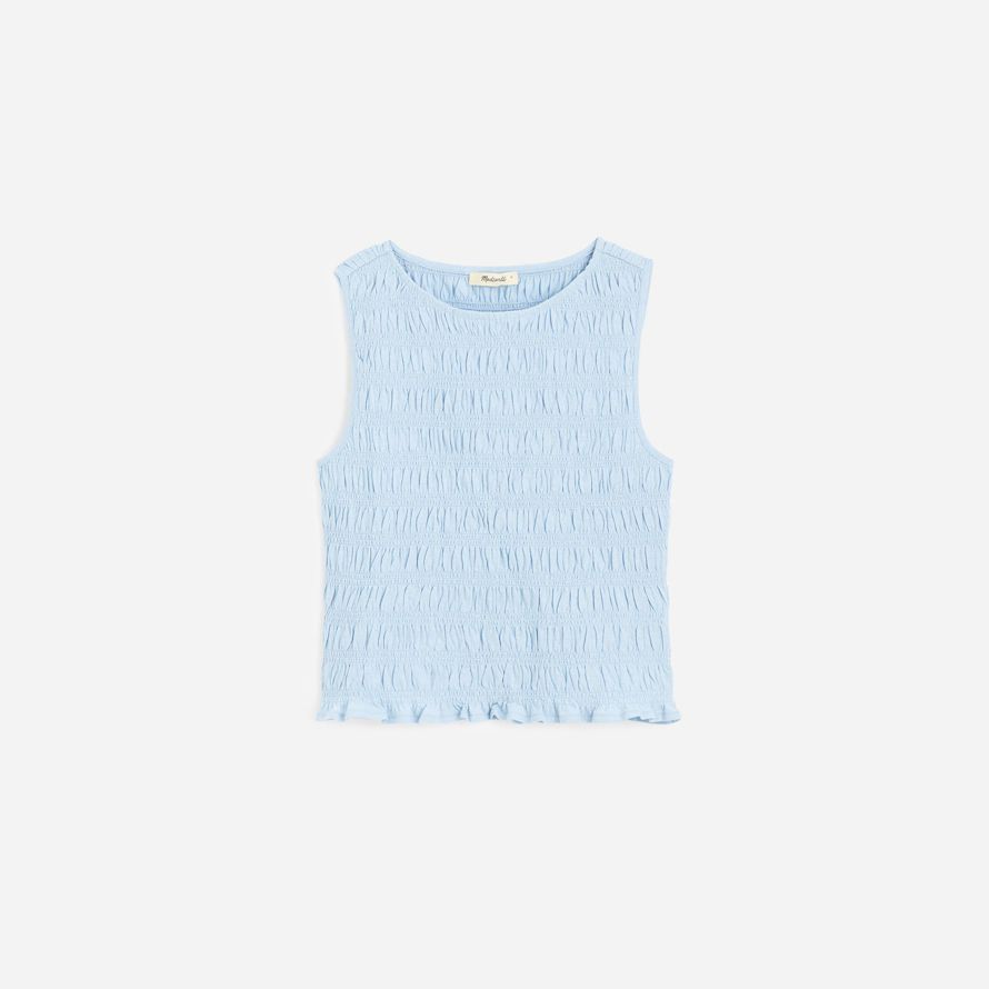 madewell affumicata scollo a barca donna serbatoio azzurro