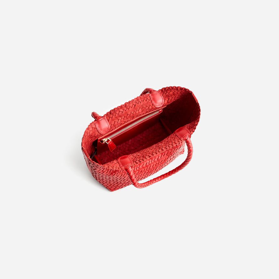 madewell il intrecciato con mini womens tote bag red